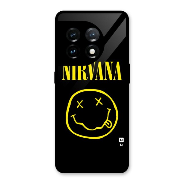 Nirvana Smiley Glass Back Case for OnePlus 11