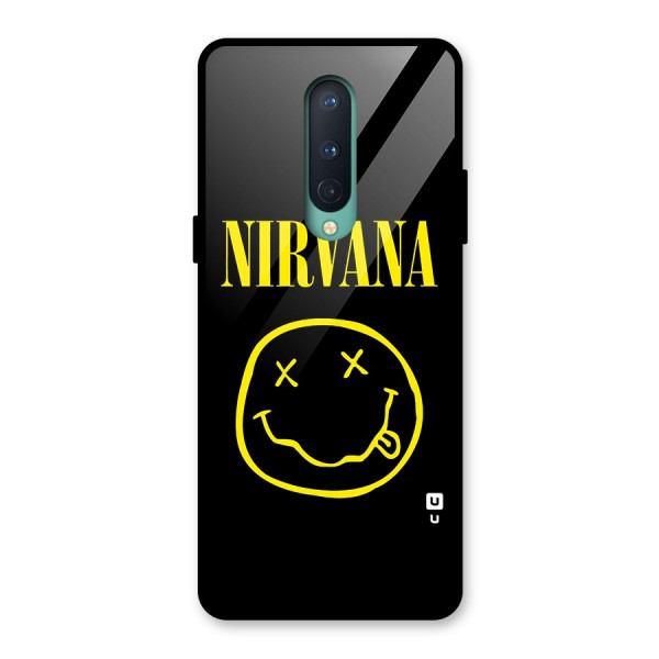 Nirvana Smiley Glass Back Case for OnePlus 8