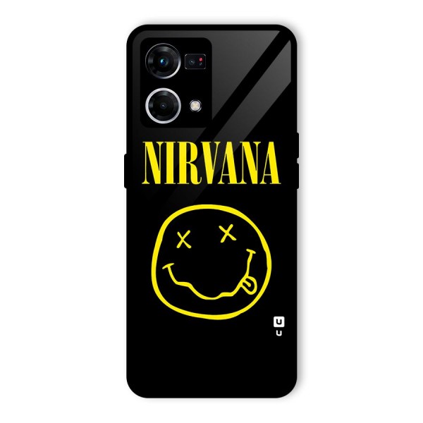 Nirvana Smiley Glass Back Case for Oppo F21s Pro 4G