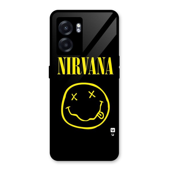 Nirvana Smiley Glass Back Case for Oppo K10 (5G)