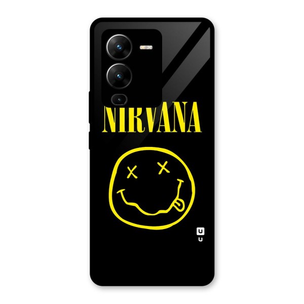 Nirvana Smiley Glass Back Case for Vivo V25 Pro