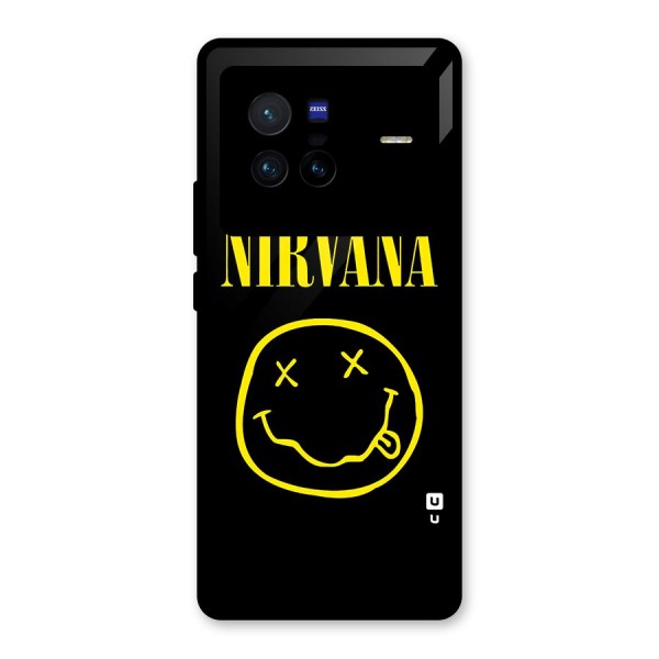 Nirvana Smiley Glass Back Case for Vivo X80