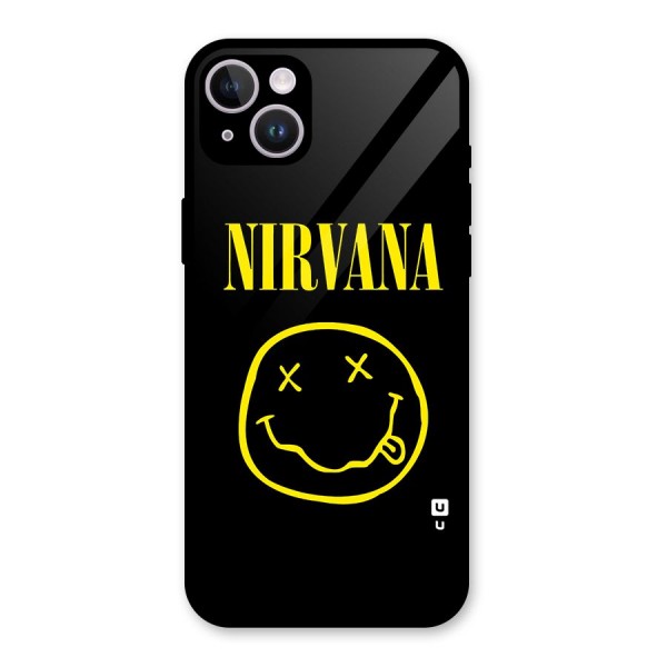 Nirvana Smiley Glass Back Case for iPhone 14 Plus