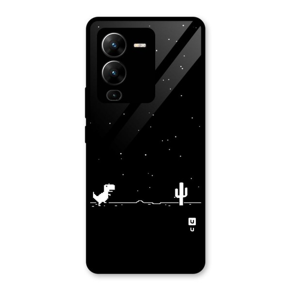 No Connection Night Glass Back Case for Vivo V25 Pro