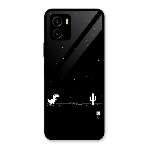 No Connection Night Glass Back Case for Vivo Y15s