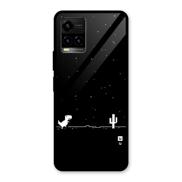 No Connection Night Glass Back Case for Vivo Y21A