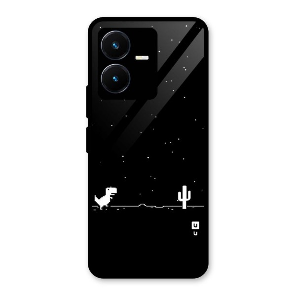 No Connection Night Glass Back Case for Vivo Y22