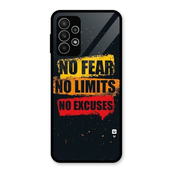 No Fear No Limits Glass Back Case for Galaxy A23