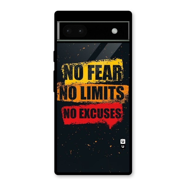No Fear No Limits Glass Back Case for Google Pixel 6a