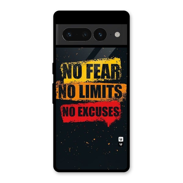 No Fear No Limits Glass Back Case for Google Pixel 7 Pro