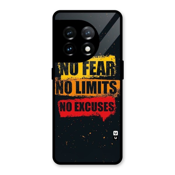 No Fear No Limits Glass Back Case for OnePlus 11