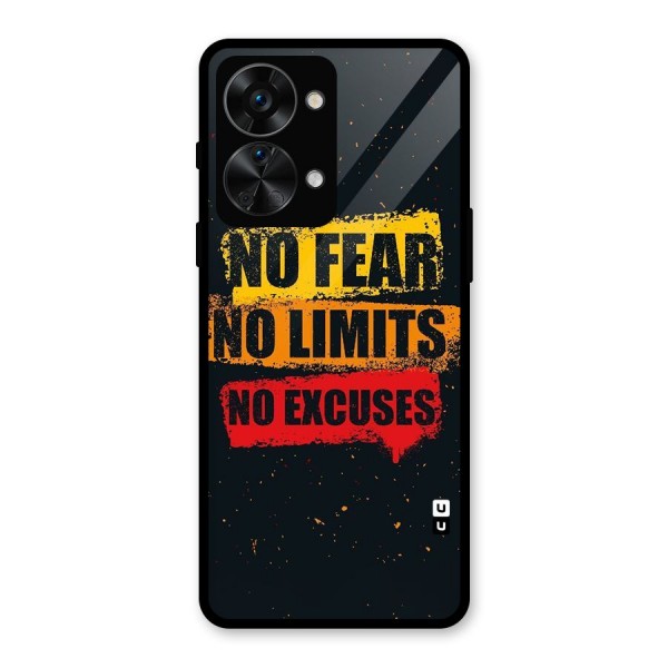 No Fear No Limits Glass Back Case for OnePlus Nord 2T