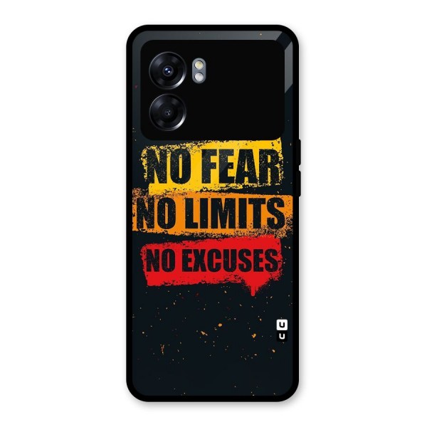 No Fear No Limits Glass Back Case for Oppo K10 5G