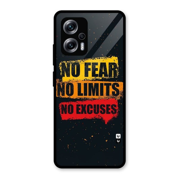 No Fear No Limits Glass Back Case for Redmi K50i