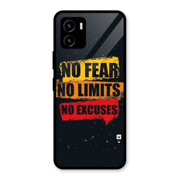 No Fear No Limits Glass Back Case for Vivo Y15s