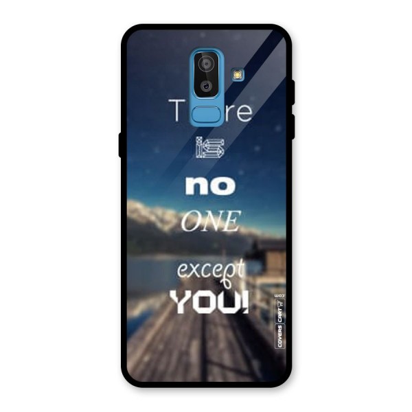 No One But You Glass Back Case for Galaxy J8