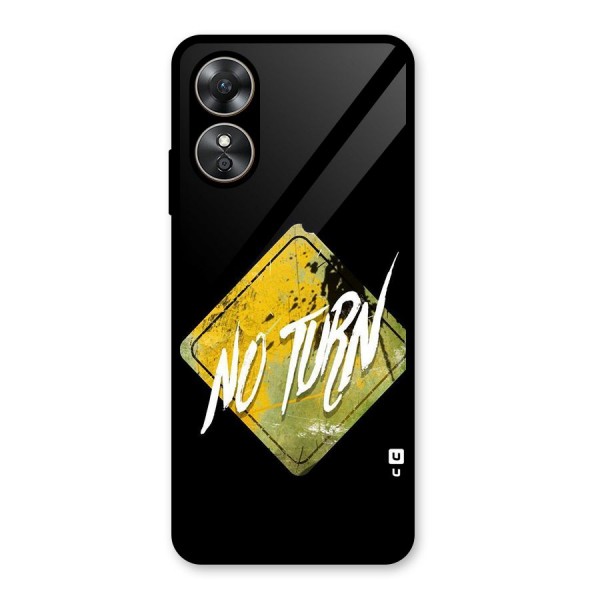 No Turn Glass Back Case for Oppo A17