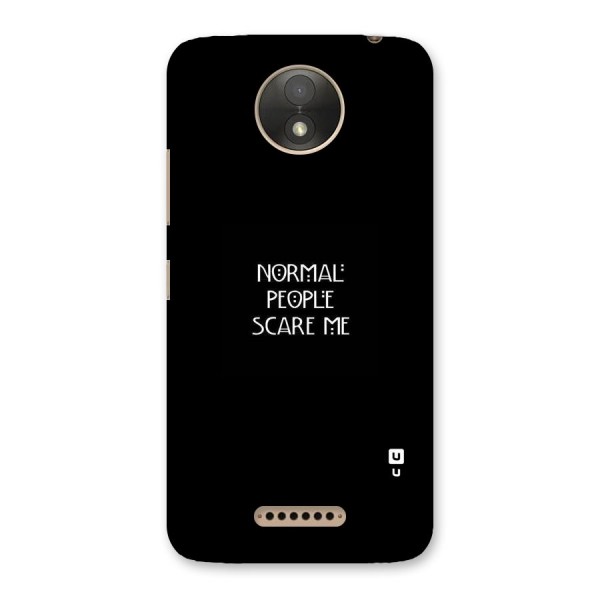 Normal People Back Case for Moto C Plus