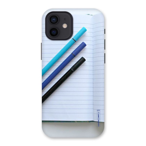 Notebook And Pens Back Case for iPhone 12