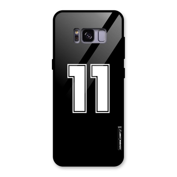 Number 11 Glass Back Case for Galaxy S8