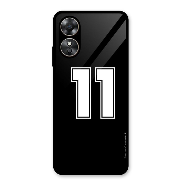 Number 11 Glass Back Case for Oppo A17