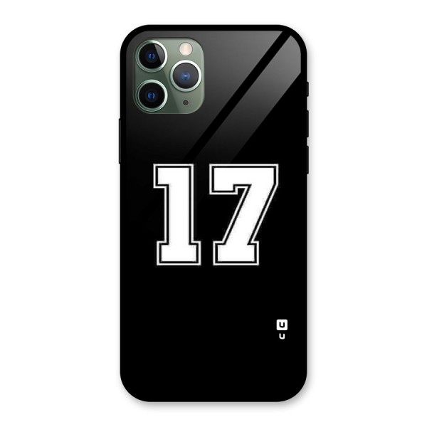 Number 17 Glass Back Case for iPhone 11 Pro