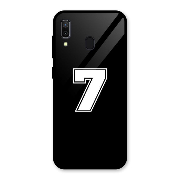 Number 7 Glass Back Case for Galaxy A30