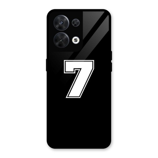 Number 7 Glass Back Case for Oppo Reno8 5G