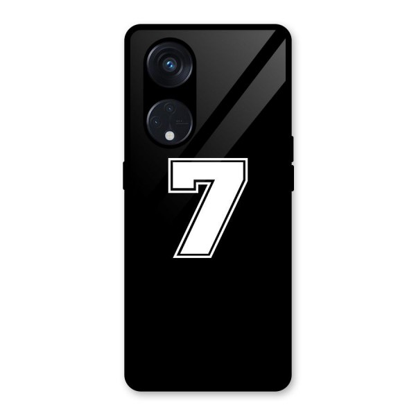 Number 7 Glass Back Case for Reno8 T 5G