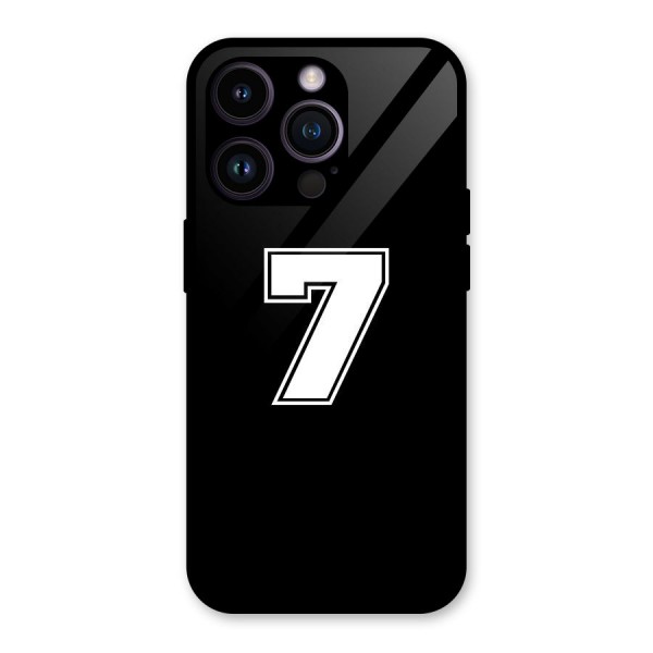 Number 7 Glass Back Case for iPhone 14 Pro