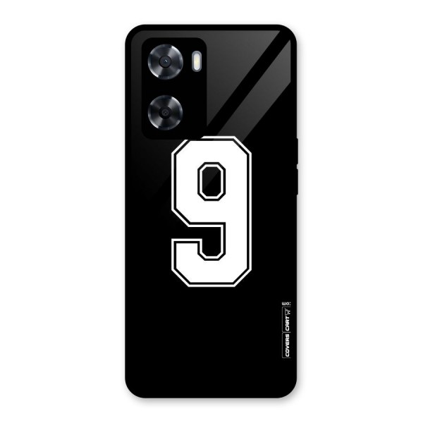 Number 9 Glass Back Case for Oppo A57 2022