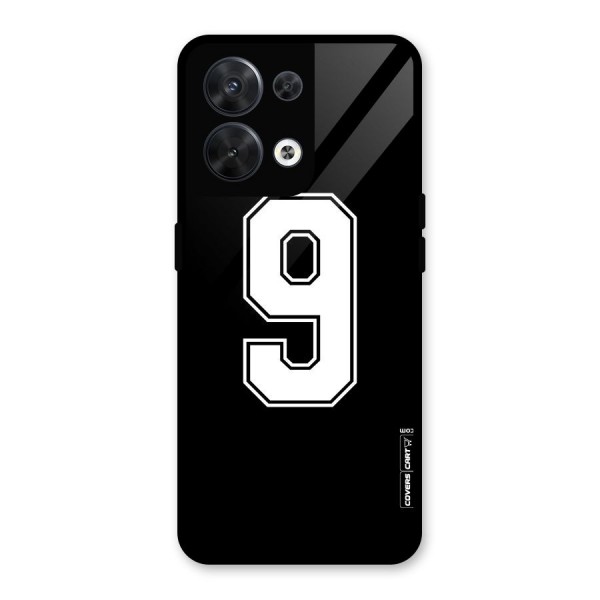 Number 9 Glass Back Case for Oppo Reno8 5G