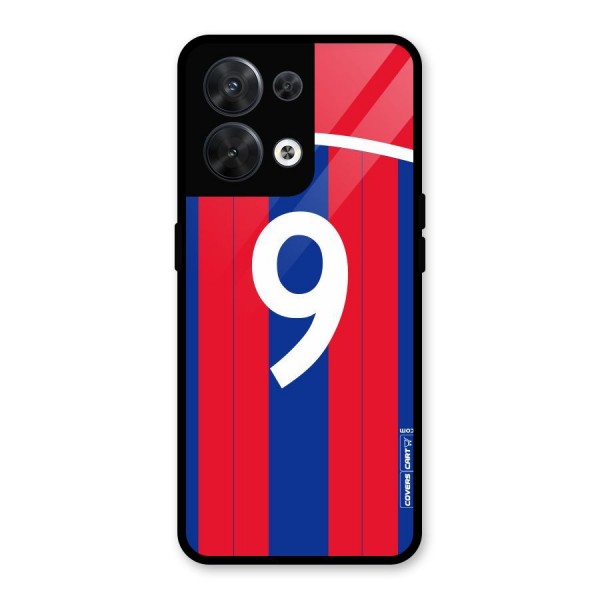 Number 9 Jersey Glass Back Case for Oppo Reno8 5G