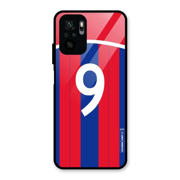 Number 9 Jersey Glass Back Case for Redmi Note 10