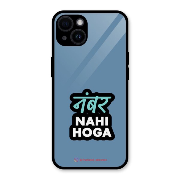 Number Nahi Hoga SteelBlue Glass Back Case for iPhone 14