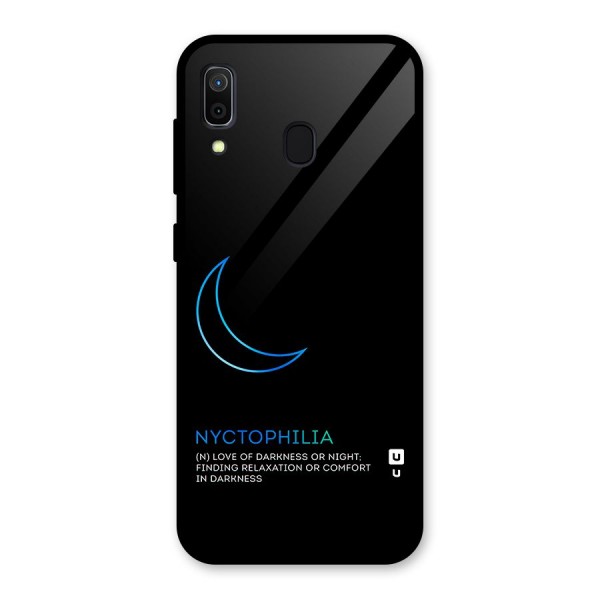 Nyctophilia Love of Darkness Glass Back Case for Galaxy A30