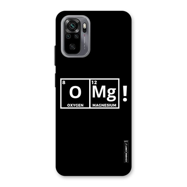 OMG Chemistry Pun Back Case for Redmi Note 10