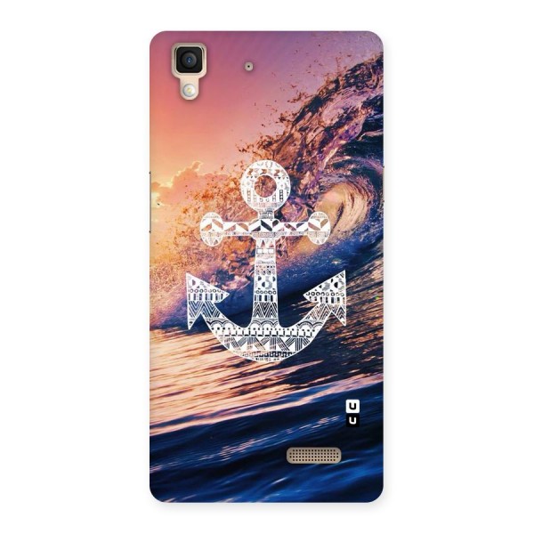 Ocean Anchor Wave Back Case for Oppo R7