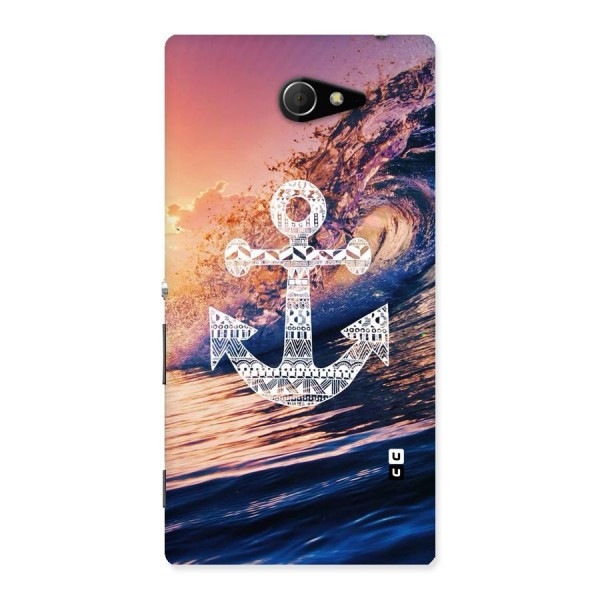 Ocean Anchor Wave Back Case for Sony Xperia M2