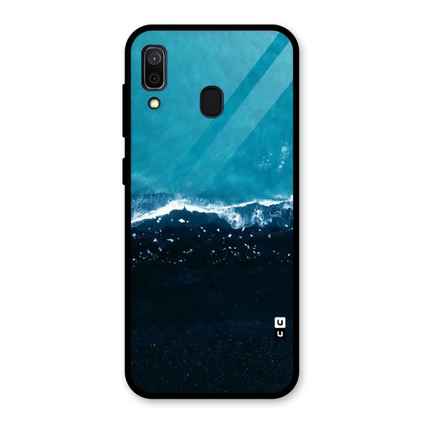 Ocean Blues Glass Back Case for Galaxy A30