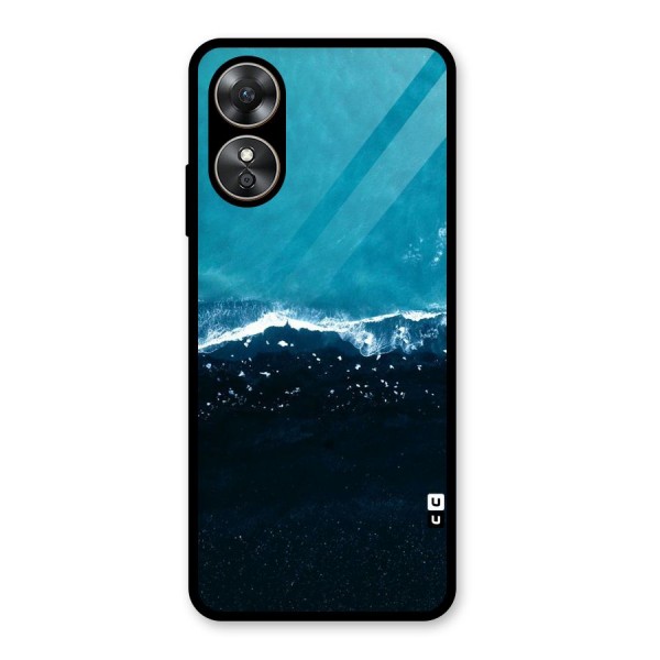 Ocean Blues Glass Back Case for Oppo A17