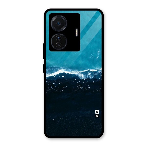 Ocean Blues Glass Back Case for Vivo T1 Pro