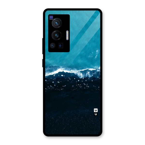 Ocean Blues Glass Back Case for Vivo X70 Pro