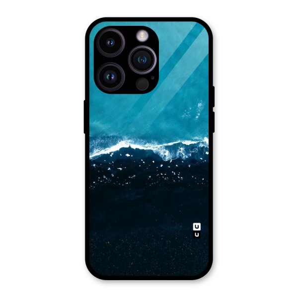 Ocean Blues Glass Back Case for iPhone 14 Pro