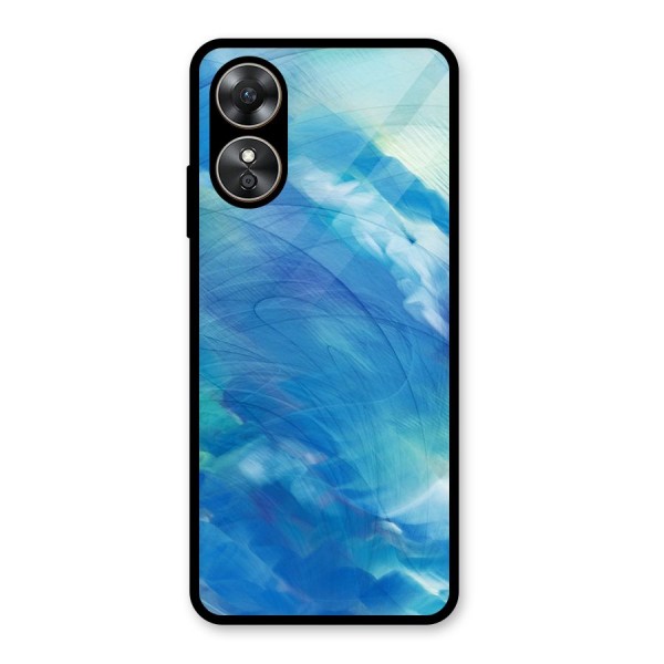 Ocean Mist Glass Back Case for Oppo A17