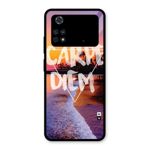 Oceanic Diem Glass Back Case for Poco M4 Pro 4G