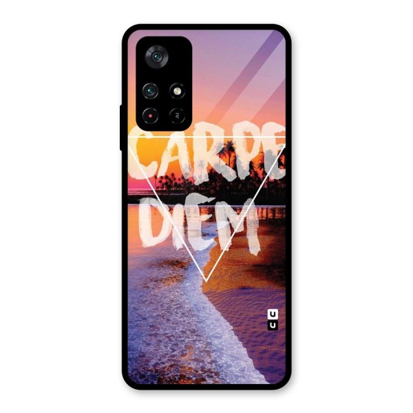 Oceanic Diem Glass Back Case for Poco M4 Pro 5G