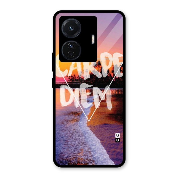 Oceanic Diem Glass Back Case for Vivo T1 Pro