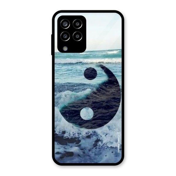 Oceanic Peace Design Glass Back Case for Galaxy M33