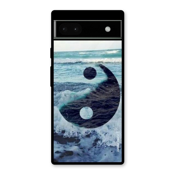 Oceanic Peace Design Glass Back Case for Google Pixel 6a